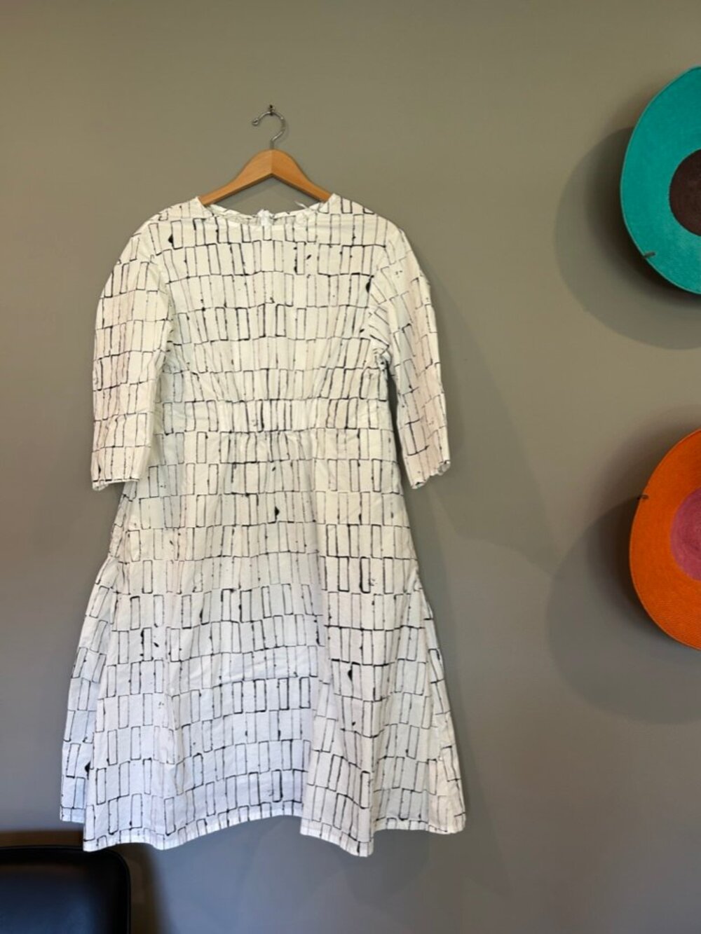 Graphic Print Cotton Dress